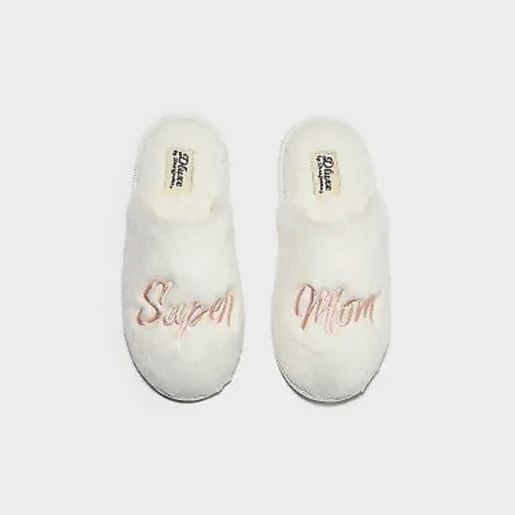 Dluxe Shoes - dluxe by dearfoams Women's Mother Super Mom Slippers Cream XL NEW 11 12 gift